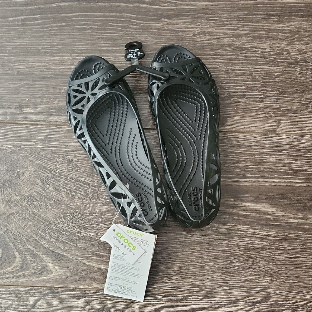 Women's Crocs Isabella Jelly II Flat US 4